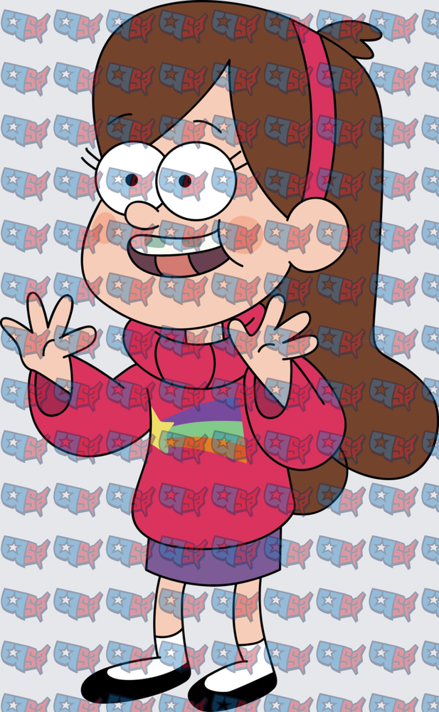 Mabel Pines Gravity Falls Cheerful Pose (DTF)