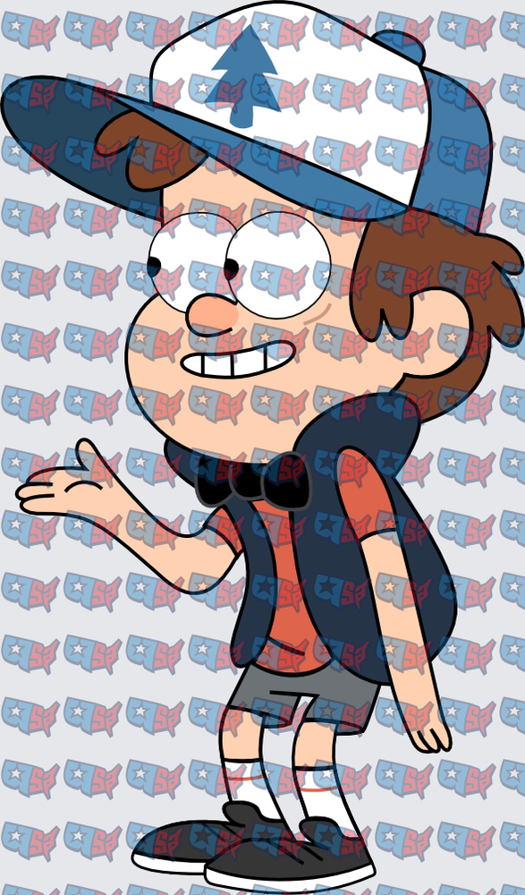 Curious Boy Pine Tree Cap Cartoon Character (DTF)