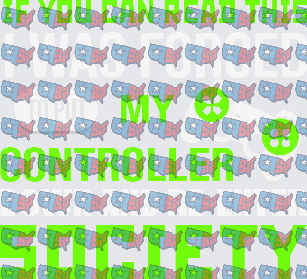 If You Can Beat Me I Was Forced Controller Funny Gamer (DTF)
