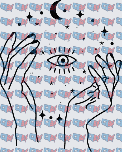 Mystic Eye Hands Crescent Moon Stars (DTF)