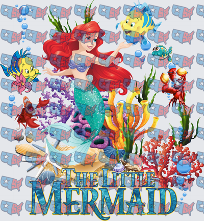 The Little Mermaid Ariel Underwater Scene (DTF)