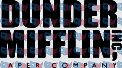 Dunder Mifflin Inc A Paper Company Bold Text (DTF)