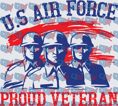US Air Force Proud Veteran Three Soldiers (DTF)