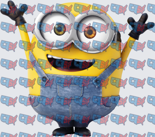 Excited Yellow Minion Arms Raised Wide (DTF)