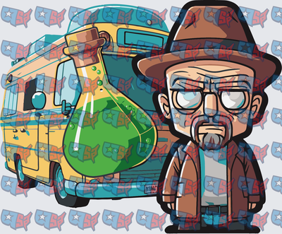 Chibi Chemistry Teacher RV Mobile Lab Chibi (DTF)