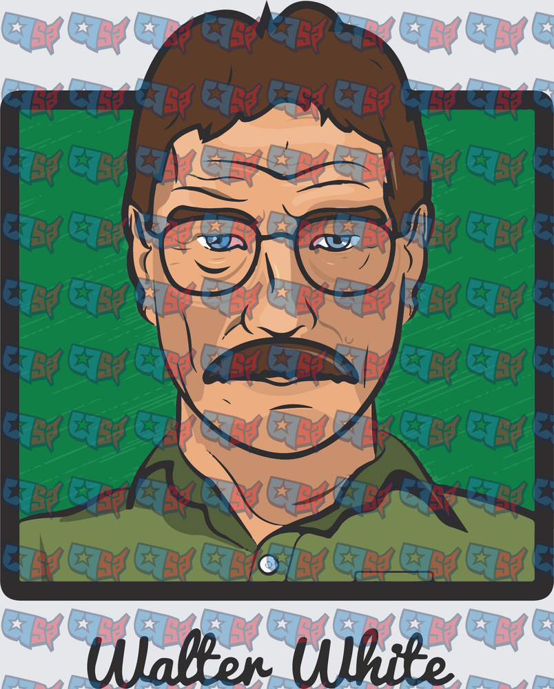 Walter White Breaking Bad Portrait Illustration (DTF)