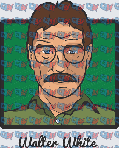 Walter White Breaking Bad Portrait Illustration (DTF)