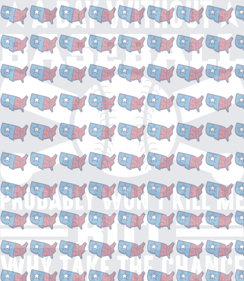 USA Map Pattern Baseball Humor Quote Design (DTF)