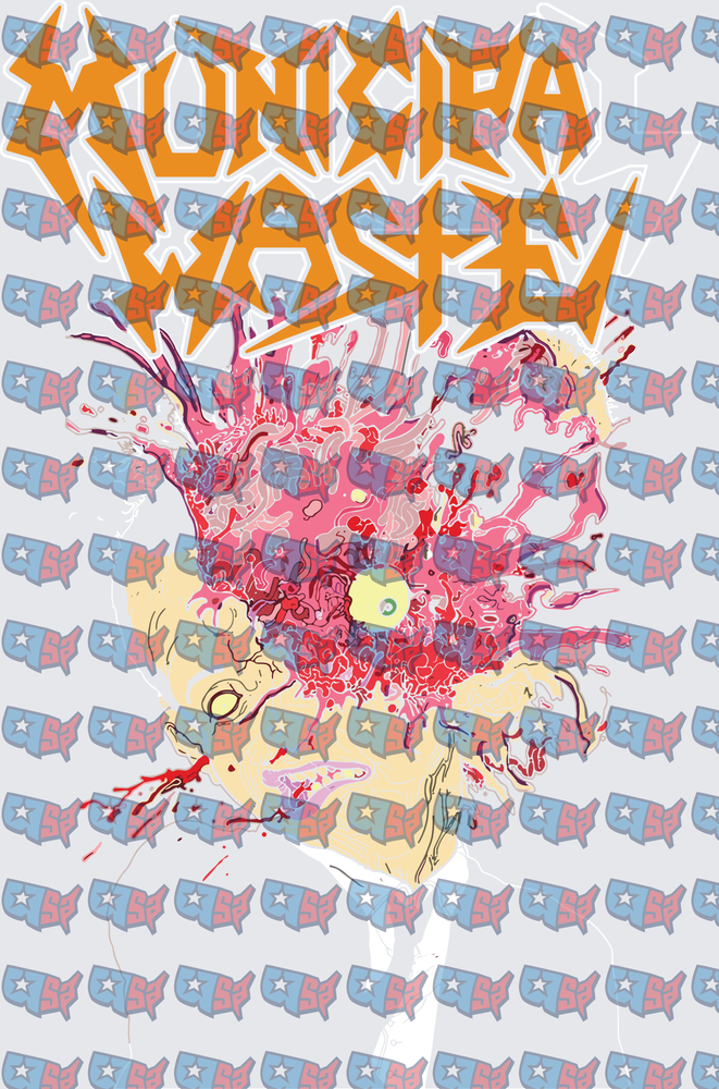 Municipal Waste Exploding Head Crossover Thrash Band Logo (DTF)