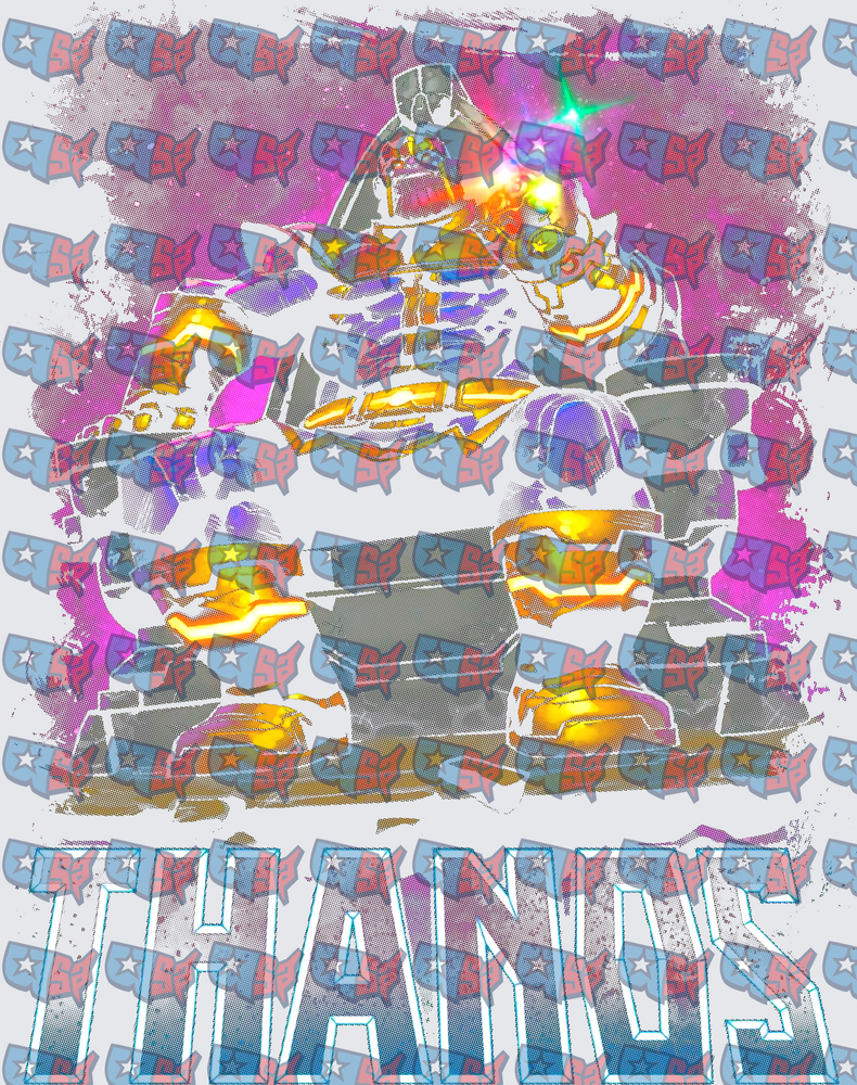 Thanos Infinity Gauntlet Glowing Cosmic Villain (DTF)