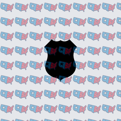 USA Map Star Pattern Repeating Design (DTF)