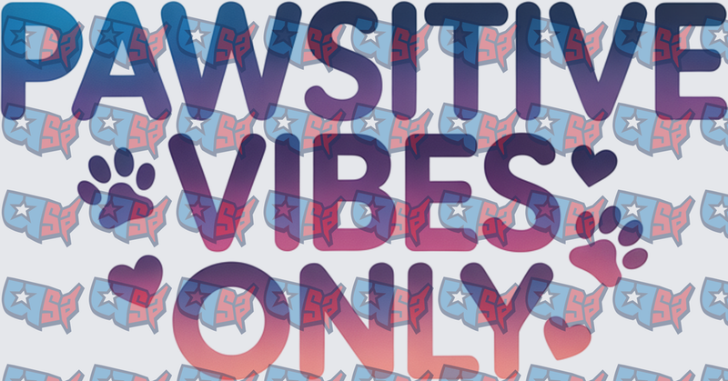 Pawsitive Vibes Only Paw Print Heart Design (DTF)
