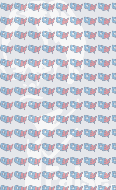 Patriotic USA Map Pattern with Statue of Liberty Silhouette (DTF)